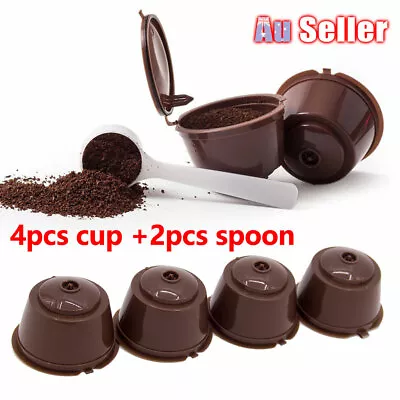 2 Sets Filter Pod Refillable Dolce Gusto Reusable Pod Nescafe Coffee Capsule Cup • $11.99