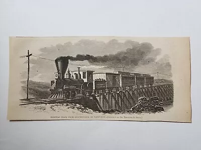 Chattanooga Hospital Train Nashville Frank Thompson 1864 Civil War Sketch Print • $29.99