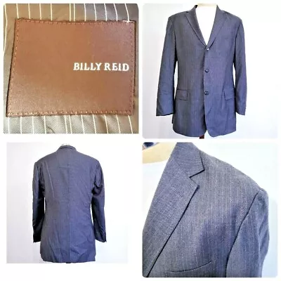 Billy Reid Gray Striped Sports Coat 3 Roll 2 Coat 100% Wool Made In Italy US 38L • $60