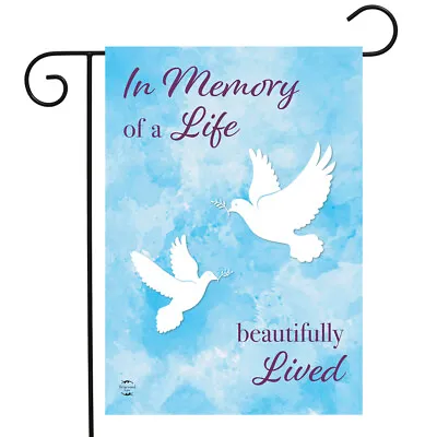 In Memory Of A Life Doves Garden Flag Religious Bereavement 12.5  X 18  • $9.86