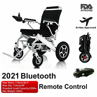 $1099.99 • Buy FOLD AND TRAVEL Electric Wheelchair Power Wheel Chair Lightweight Mobility