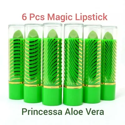 6 Pcs PRINCESSA Green Aloe Mood Lipstick Long Lasting Magic Color Lip Stick • $8.69