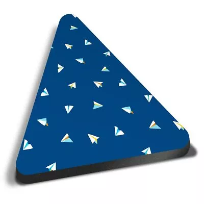 Triangle MDF Magnets - Paper Planes Pattern Aviation #21992 • £4.99