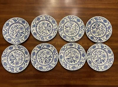 Blue Onion Ironstone Dessert Plates Set Of 8 Possibly Mount Clemens • $15