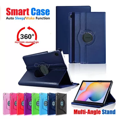 360 Rotate Leather Case Cover For Samsung Galaxy Tab S6 Lite 10.4  SM- P610 P615 • $14.95