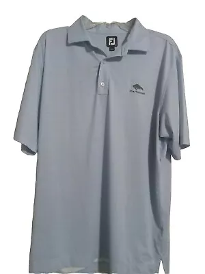 Footjoy Mens Large Short Sleeve Golf Polo Performance Embroidery See Details  • $13.95