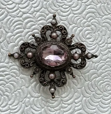 Vintage  Maltese   Cross Brooch • $24