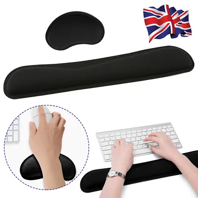 £7.49 • Buy New Keyboard Wrist Rest Pad Mouse Gel Wrist Rest Support Cushion Memory Foam UK