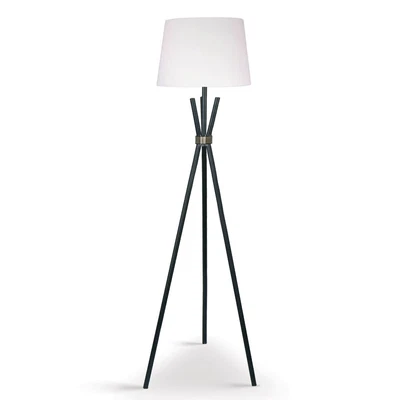 $120 • Buy Sarantino Tripod Floor Lamp In Metal And Antique Brass