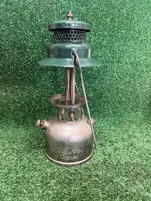 Vintage Coleman 242C Lantern Green & Silver Sunshine Of The Night NO GLOBE 50-5 • $69.95