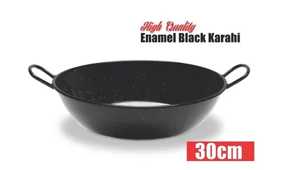 Enamel Karahi / Wok 30cm Good For Induction • £10.75