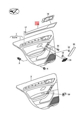 New Vw Golf R32 Trim Trim Insert Aluminium Standard Black 5g4854771ayoo Original • $150.20