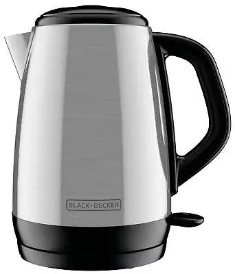 BLACK+DECKER 1.7 Liter Electric Cordless Kettle Stainless Steel Exterior - Sleek • $18.79