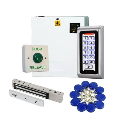 Proximity Keypad Access Control Door Entry Kit With Power Supply And Maglock • £189