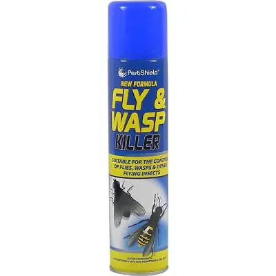 Fly Wasps Bee Insect Bug Killer Insecticide Fast Acting Spray Aerosol - 300ml UK • £4.95