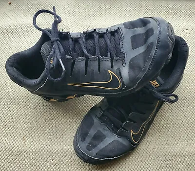 Nike Reax TR 8 Mens 10 Cross Training Gym Shox Workout Shoes Sneakers Black Gold • $32.95