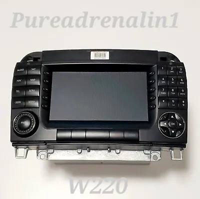 04 06 MERCEDES W220 C215 S500 S430 CL500 Navigation Command Head Unit GPS CD OEM • $425