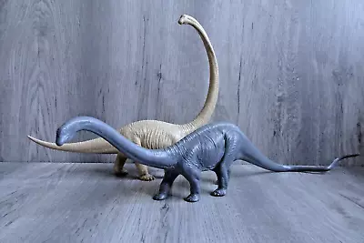 Natural History Museum Dinosaur X2 Vintage 70s 80s Mamenchisaurus Diplodocus • £19.99