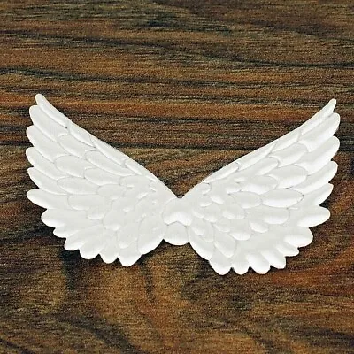 £4.95 • Buy  Angel Wings, Appliques, Ideal For Christmas Craft ,10 Sets Of White Satin