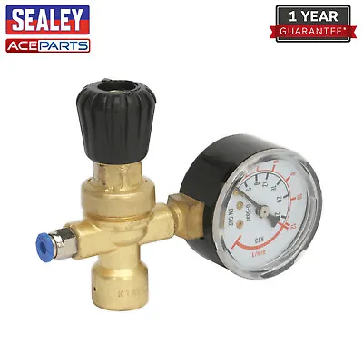 Sealey MIG Welder Gas Regulator With Gauge For Refillable/Disposable CO2 Bottle • £26.55