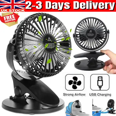 6 Inch 150mm Clip On Office Desk 3 Speeds Mini Fan Grow Room Tent Hydroponics UK • £10.89