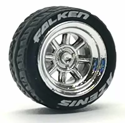1:64 Rubber Tires - Hayashi Chrome Silver - Fit Hot Wheels Matchbox - 5 Sets • $41.89