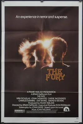 The Fury 1978 ORIGINAL 27X41 NM MOVIE POSTER JOHN CASSAVETES KIRK DOUGLAS • $25