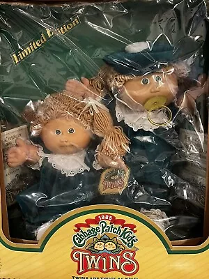 1985 Cabbage Patch Twins Limited Edition Dolls Vintage Never Removed From Box • $350