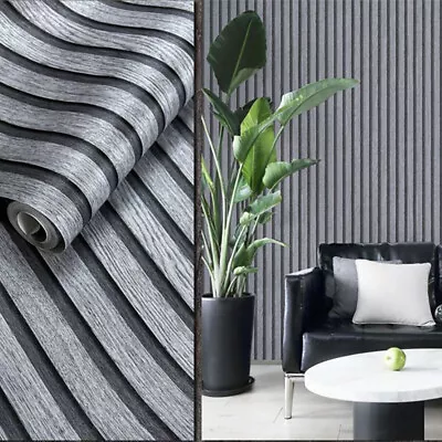 3D Wood Slats Effect Wallpaper Fine Wood Effect.Wallcovering.Roll For Background • £6.99