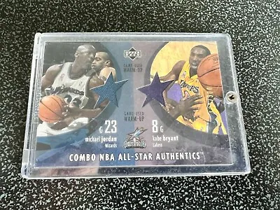 Michael Jordan And Kobe Bryant Game-Used Warm-Up Upper Deck Card 139/300 • $700