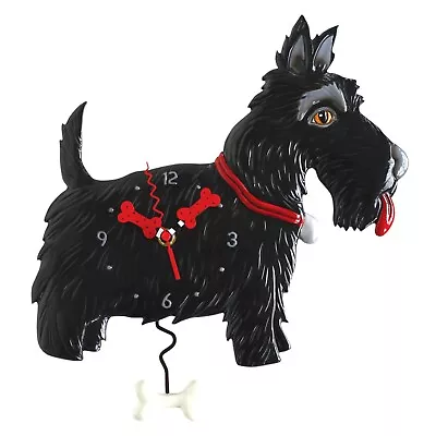 Michelle Allen Designs Scottie Scottish Terrier Pendulum Kitchen Wall Clock • $73.99