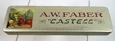 Vintage A. W. Faber Castell Pencil Tin With 7-8H Bavarian Pencils & Paper MINT • $125