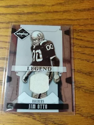 2008 Leaf Limited  Legend  JIM OTTO #143 Authentic Game-Worn Jersey /100 Raiders • $21.99