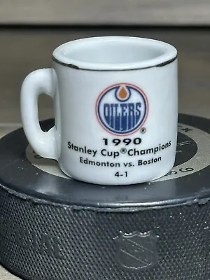 NHL Stanley Cup Crazy. 1.25  Mini Mug- Edmonton Vs. Boston- Oilers 1990 Champs  • $8.79