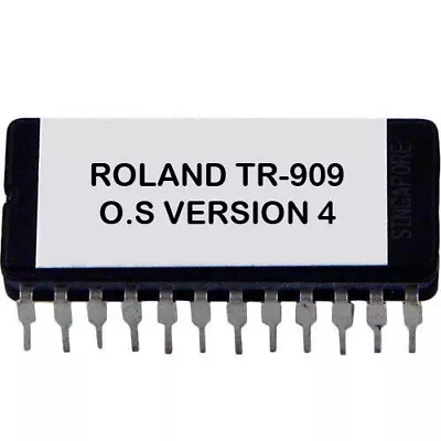 Roland TR-909 Eprom OS Upgrade V 4.0 Latest OS Revision Fix Timing Issue Tr909 • $10.63