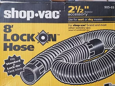 Shop-Vac 9050300 Vacuum Hose 2-1/2  X 8' Black • $15