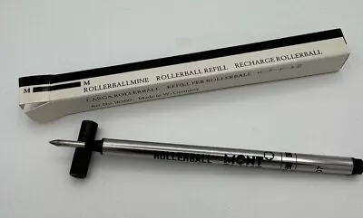 Vintage Genuine Montblanc Rollerball Refill W/box 16300 Medium Black • $10