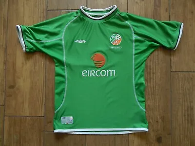 £19.99 • Buy Republic Of Ireland World Cup 2002 Football Home Shirt Jersey ,large Kids, 31/32