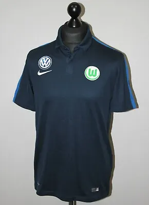 £23.99 • Buy Wolfsburg Germany Training Player Issue Football Polo Shirt Nike Size M