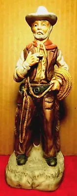 FSB~Marlboro Ceramic Europe Western Cowboy 7 3/4” Vintage Cowboy Figurine Statue • £19.30