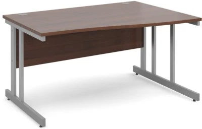 £317.84 • Buy Momento 1400mm RH Wave Desk - Walnut