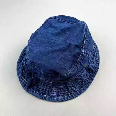 Vintage Gap Bucket Hat Cap Small 7-1/8 Blue Denim Cotton Fisherman Hip Hop 90s • $23.99