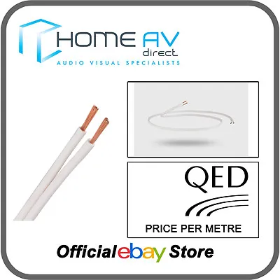 QED 79 Strand Speaker Cable OFC High Grade Copper Award Winning - Per M - White • £2.50