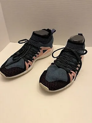 Adidas X Stella McCartney Crazy Train Athletic Shoes Blue Pink Low Top Lace Up 7 • $39.99