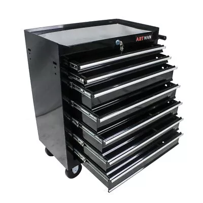 Mobile Workbench Rolling Tool Storage Cabinet W/7 Drawers Single Door Tool Chest • $222.59