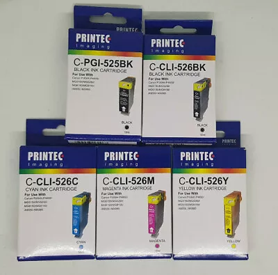 Ink Cartridge C-PGI-525 C-CLI-526 For Canon PIXMA IP4850 MG5150 MG5250 MG6150 MG • $14