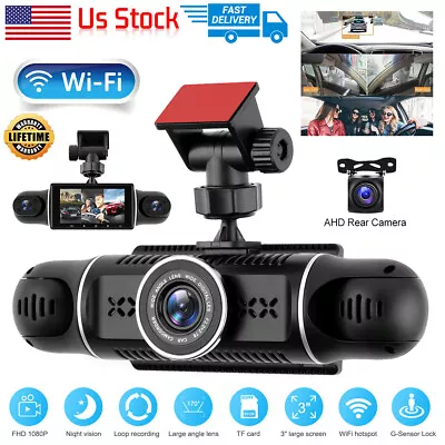 Wifi Dash Cam 4K HD Driving Recorder G-Sensor 4 Channel Car Front & Rear Camera • $91.98