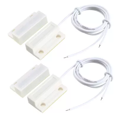 2pcs MC38 Surface Mount Wired NO Door Sensor Alarm Magnetic Reed Switch White • $17.35