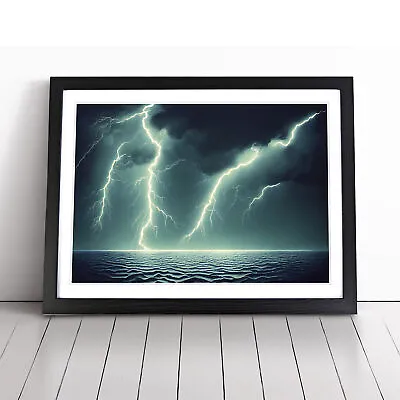 Excellent Lightning Storm Vol.2 Wall Art Print Framed Canvas Picture Poster • £14.95