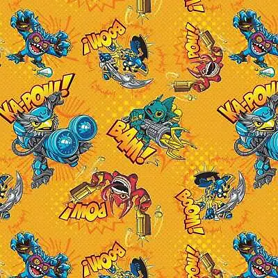 Skylanders Bam Sunshine Yellow 100% Cotton Fabric By The Yard • $12.75